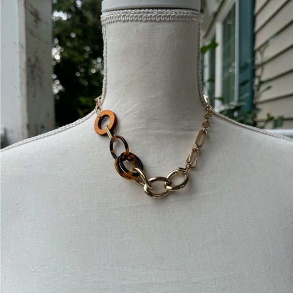 MIKE GOLD STATEMENT NECKLACE - Picture 4 of 6